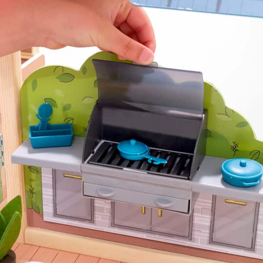KidKraft Wooden Secret Reveal Mansion Dollhouse with Lights, Sounds & Accessories